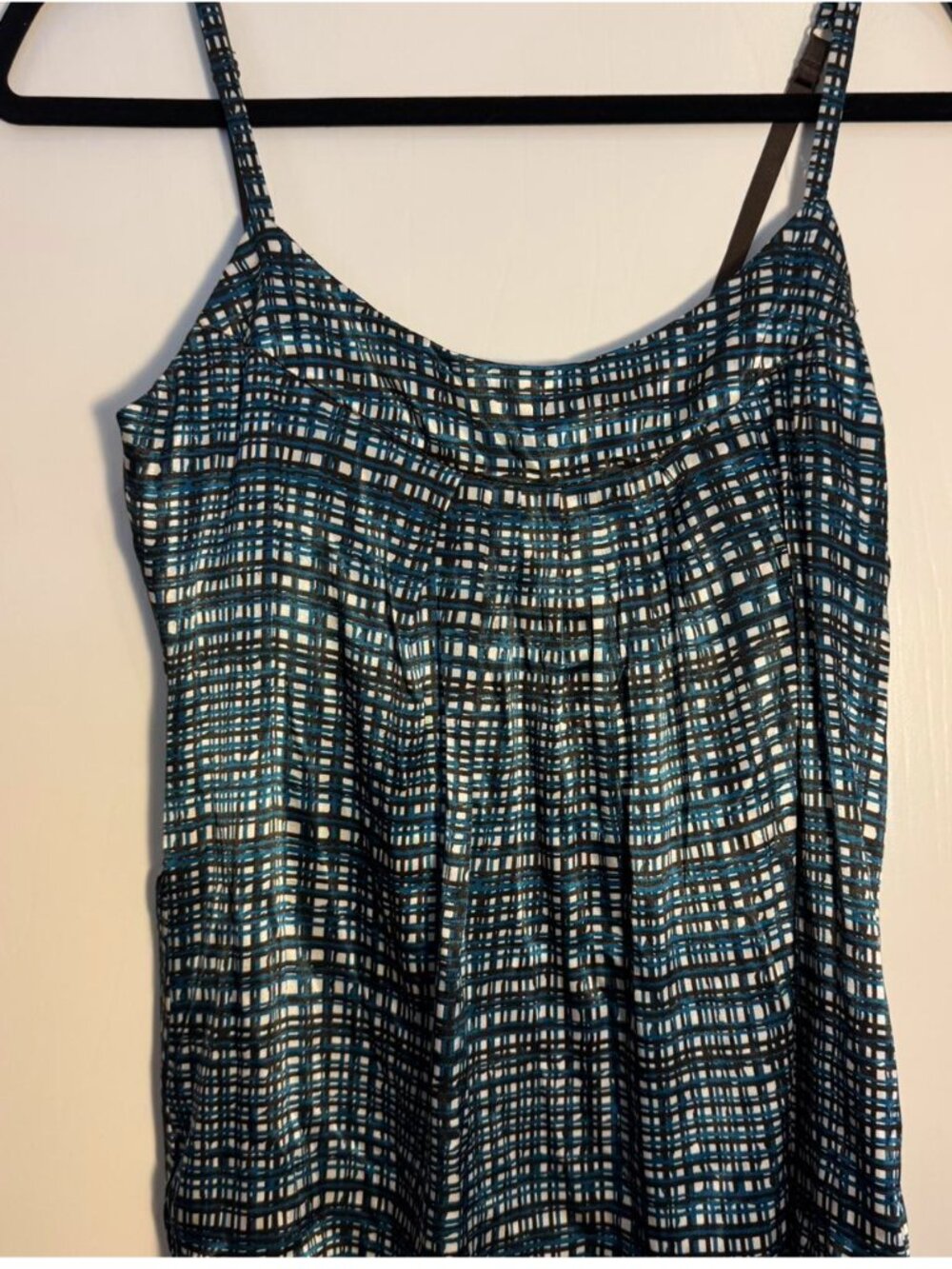 New York & Company Women's Blue and Green tank top